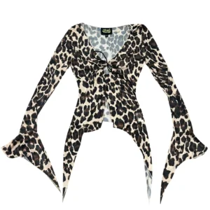 Everything Leopard Flutter Mesh Top