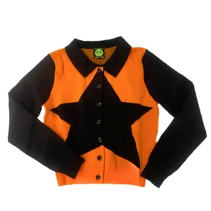 Ferris Orange Star Cardigan