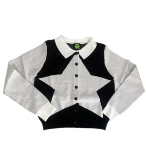 Ferris White Star Cardigan